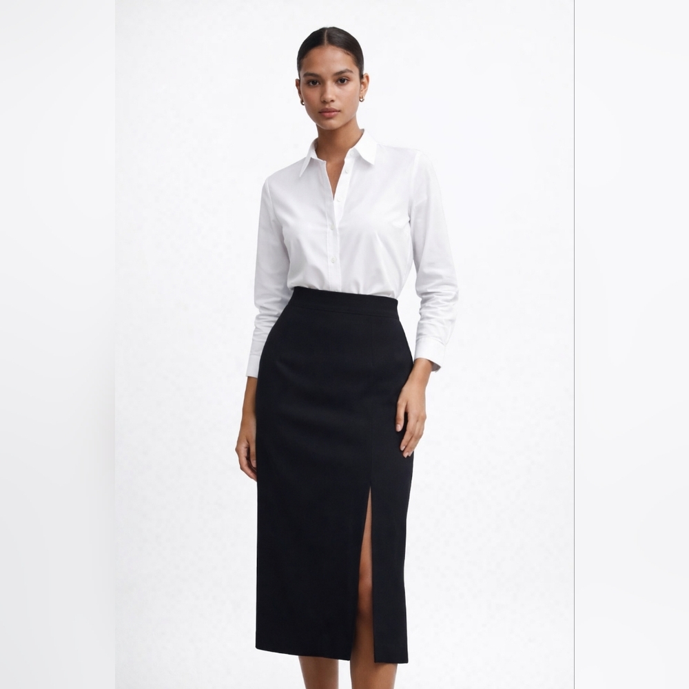 CCO Vintage B.Moss Black Tailored Skirt